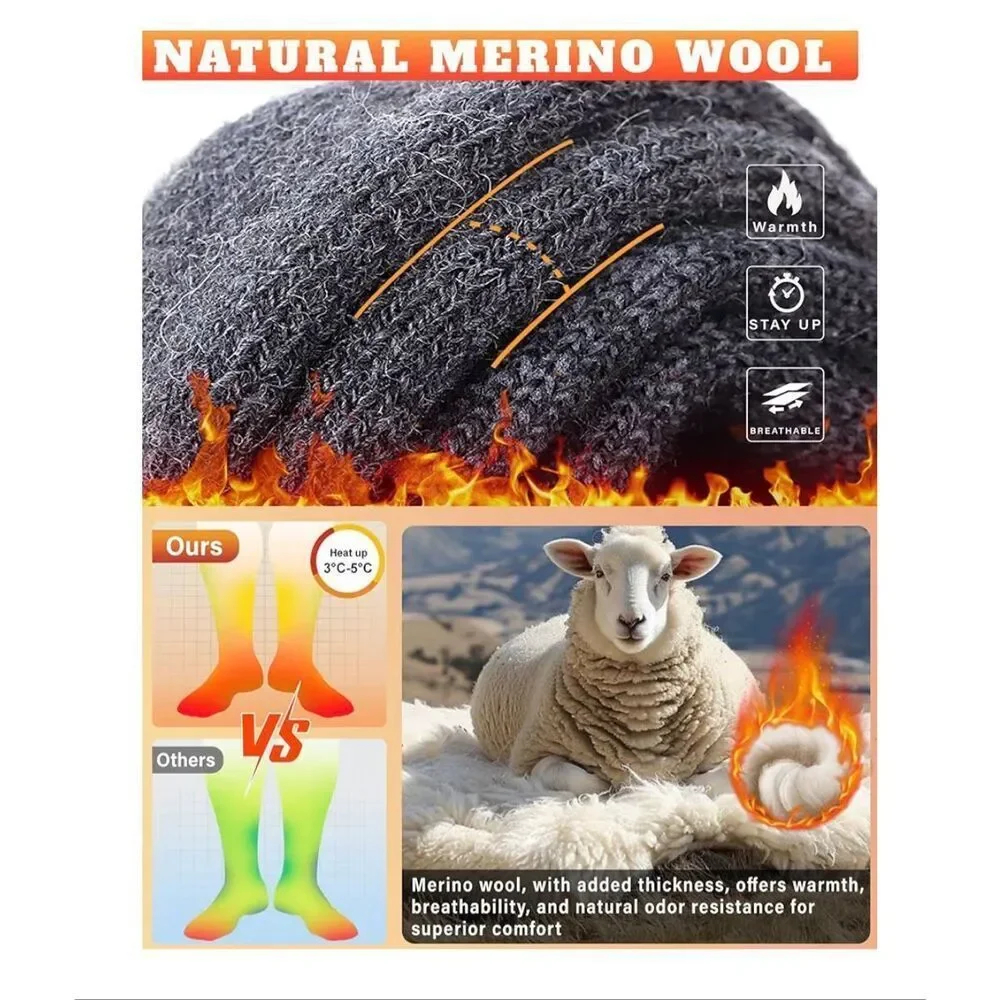Hylaea NEW size XL 3 pairs of Merino wool socks  (men’s 10-13)
